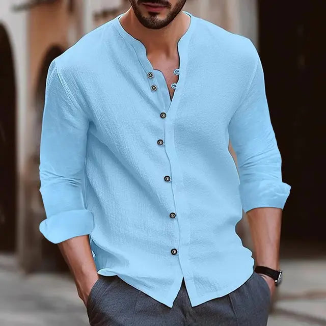 Nichola - Chemise en lin et coton